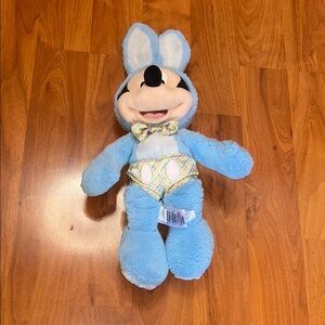 Disney Blue and White Stuffed Bunny Toy
